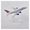 Display Scale Aircraft 16cm 1/400 for British Airways A380 Aircraft Model Diecast Metal Airplane Collection Souvenir Suitable for Gift Giving view 3