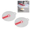 2Pcs Splatter Guard for Mixer, Mixing Bowl Splatter Guard, PP Silicone Mixer Splatter Screen Splashproof Cover for Egg Bowl Whisks Cooking Baking (red) view 1
