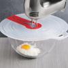2Pcs Splatter Guard for Mixer, Mixing Bowl Splatter Guard, PP Silicone Mixer Splatter Screen Splashproof Cover for Egg Bowl Whisks Cooking Baking (red) view 2