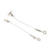 BMXZH 1.5mm Wire Rope Spring Hook Adjustable Hanging Clothesline Fixed Guardrail Lock Lifting Code Double Hole Telescopic(0.5 Meter,Type E) view 4