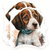 Beagle Magnets - Cute Dog - Puppy Breed - Fridge Decor - 2 Pack - 5" Wide Design - Sticks to Fridges, Lockers, Toolboxes & More - Made in USA - AQM1683 view 1