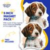 Beagle Magnets - Cute Dog - Puppy Breed - Fridge Decor - 2 Pack - 5" Wide Design - Sticks to Fridges, Lockers, Toolboxes & More - Made in USA - AQM1683 view 4