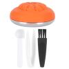 Refillable Coffee Capsule: Reusable Coffee Filter Cup with Brush Spoon Clip, Compatible with Didiesse Machines, Silicone Cap view 1