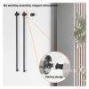 Bathroom Vertical Heated Towel Rail Bathrobe 2 Rack Electric Smart Thermal Bar Hidden Towel Warmer(Brushed Nickel,Other_110V) view 4