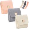 Mini Travel Jewelry Bag, Examinte Portable Foldable Travel Jewelry Organizer Case with Buckle, Protectenm Mini Pouch, Jewelrys Bags for Earrings, Rings, Necklaces (3PCS) view 1