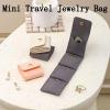 Mini Travel Jewelry Bag, Examinte Portable Foldable Travel Jewelry Organizer Case with Buckle, Protectenm Mini Pouch, Jewelrys Bags for Earrings, Rings, Necklaces (3PCS) view 2