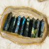 3-4" Genuine Labradorite Crystal Tower Healing Meditation Witchy Decor 1 pcs view 2
