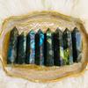 3-4" Genuine Labradorite Crystal Tower Healing Meditation Witchy Decor 1 pcs view 4