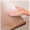Wood Table Protector Cover Mat Frosted Tablecloth Protectors 2mm Waterproof Crystal Soft Plastic Desk Pad PVC Roll Coffee Dining Table Mat Pad Furniture Protector Mat Frosted 16"x44" Thick view 1