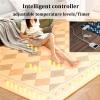 Radiant Floor Heater, Large Electric Heated Area Rug w/Adjustable Temperatur&Timer, Graphene Electric Heated Carpet Pet Pad, Waterproof, for Yoga Living Room Bedroom(E,240x160cm) view 2