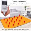 Radiant Floor Heater, Large Electric Heated Area Rug w/Adjustable Temperatur&Timer, Graphene Electric Heated Carpet Pet Pad, Waterproof, for Yoga Living Room Bedroom(E,240x160cm) view 3