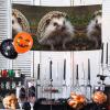 70 * 35 Inch Decorative Banner, Cute hedgehog Holiday Banner Hanging Flag, Indoor Outdoor Christmas Party Birthday Party Banner, view 2