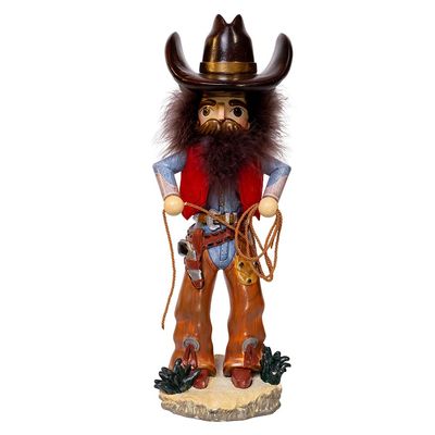 Kurt Adler 18" Hollywood Nutcrackers Cowboy with Lasso Nutcracker