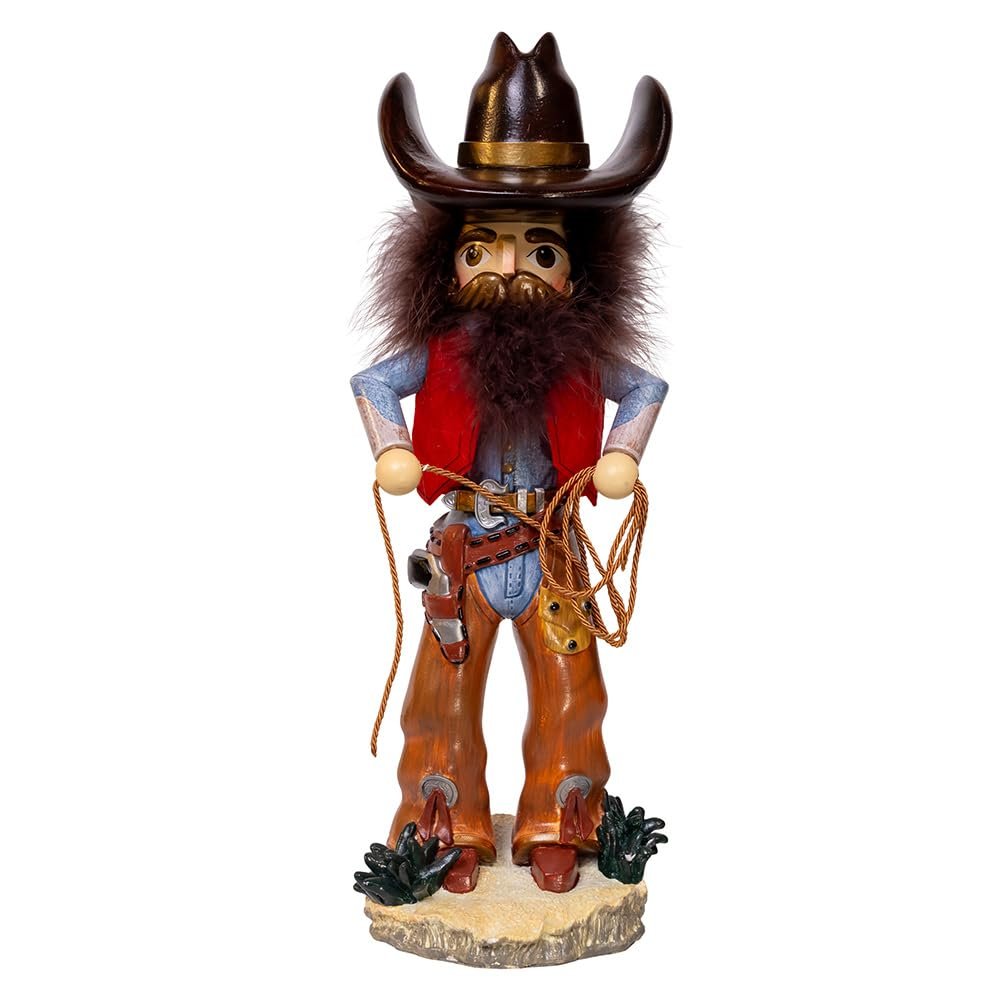 Kurt Adler 18" Hollywood Nutcrackers Cowboy with Lasso Nutcracker