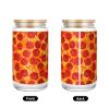 3d Pizza Pepperoni Printing 16oz Drinking Glasses Set For Coffee Accessories Iced Beer Cups,Glass Cup Reusable For Gifts view 2