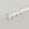 Aluminum Ceiling Mount Curtain Track with Hooks Silent Rollers Curtain Rail Sliding Curtain Rod for Living Room Bedroom Office RV-Shower and Room Divider Easy to Install(White,13.12 ft) view 1