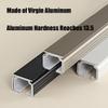 Aluminum Ceiling Mount Curtain Track with Hooks Silent Rollers Curtain Rail Sliding Curtain Rod for Living Room Bedroom Office RV-Shower and Room Divider Easy to Install(White,13.12 ft) view 3