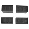 L Shape Rectangular Furniture Risers | Stackable Rubber Risers for Sofa/Bed/Table | 4 - Pack with Smooth Corners | 585g Secure Grip Pads view 4