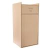 GUEYYSAN 30L Restaurant Trash Can, Commercial Garbage Collection Container with Trash Bag Garbage Receptacle with Tray Top Large Freestanding Waste Bin for Home Restaurants Cafeterias (Wood Color) view 1