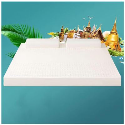 10cm Thick 100% Natural Latex Mattress Topper Twin 39x75x4 inch - Durable, Breathable, Comfortable, Pressure Relief for Back Pain, Hypoallergenic, Eco-Friendly, Non-Collapse Design