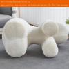Fuzzy Sherpa Horse Animal Shape Ottoman Footstool,Animal Stool with Soft Padded Cushion and Non-Slip Feet,Kids&Adult Pouffe Footstool for Bedroom,Living Room or Entryway,Gift(33*17*26inch, Red) view 3