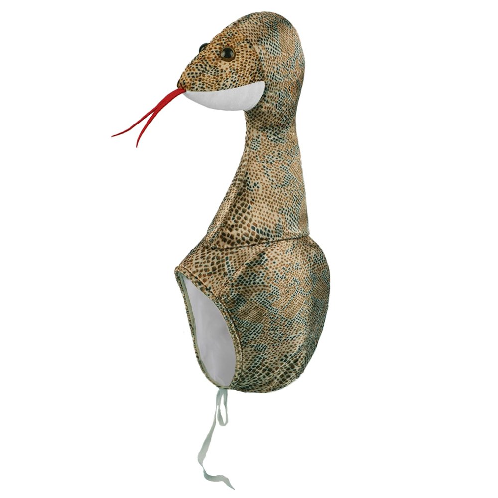 PURFUN Funny Stuffed Snake Hooded Hats Men Women Lifelike Plush Snake Boa Earflap Skull Caps Fancy Dress Party Cosplay Halloween Snake Costume Headwear Full Hood Hat Headgear Supplies Favor