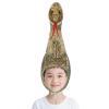 PURFUN Funny Stuffed Snake Hooded Hats Men Women Lifelike Plush Snake Boa Earflap Skull Caps Fancy Dress Party Cosplay Halloween Snake Costume Headwear Full Hood Hat Headgear Supplies Favor view 2