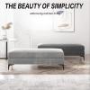 DQSPDBD Storage Benches with Seating Upholstered Velvet Ottoman Bench with Metal LegsStorage Bench at Entranceend of Bed Bench Wooden Storage Bench, Bedroom Bench Storage Ottoman Bench for Hallway view 4