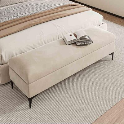 DQSPDBD Storage Benches with Seating Upholstered Velvet Ottoman Bench with Metal LegsStorage Bench at Entranceend of Bed Bench Wooden Storage Bench, Bedroom Bench Storage Ottoman Bench for Hallway