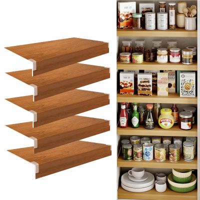 HTRCIH Wire Rack Covers for Shelves, 5 Pcs PVC Wire Shelf Covers for Pantry Kitchen Closet Bathroom Office Shelving, Moisture-Resistant & Removable