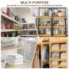 HTRCIH Wire Rack Covers for Shelves, 5 Pcs PVC Wire Shelf Covers for Pantry Kitchen Closet Bathroom Office Shelving, Moisture-Resistant & Removable view 3