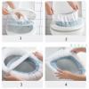 2pcs Toilet Seats, Toilet Seat Cover Cushion Bathroom Soft and Warm Washable Cover Pads Toilet seat view 3