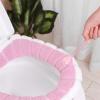 2pcs Toilet Seats, Toilet Seat Cover Cushion Bathroom Soft and Warm Washable Cover Pads Toilet seat view 4