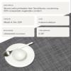 Chilewich Mini Basketweave Placemats in Cool Grey - Set of 4 - Easy Care Woven Tabletop Textiles - Indoor/Outdoor - 19" x 14" Rectangle view 4