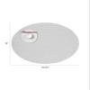 Chilewich Mini Basketweave Placemats - Woven Placemats Set of 4 - Reusable, Stain-Resistant, Indoor/Outdoor Tabletop Protection - White - 14" x 19.25" Oval view 2