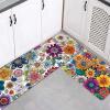 KELINFONG Kitchen Mats for Floor, 2PCS Anti Fatigue Waterproof Non-Slip Cushioned Kitchen Rugs,Washable Absorbent Comfort Kitchen Mat Set for Office Laundry Sink Home Farmhouse view 1