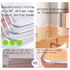 37"x71"Clear Desk Mat,Clear Table Cover Protector,2mmPVC Plastic Table Covers,Vinyl Desk Pad Protector Top of Desks for Kitchen Office Desktop Non-Slip Heat Resistant view 3
