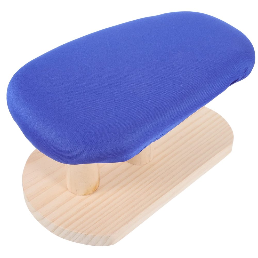 Household Ironing Board Stool with Wood Support and Cloth Cover