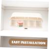 IMIKEYA Wall Mounted Underwear and Sock Organizer Box Dual Sided Capacity Hanging Storage Divider for Closet Plastic Compartment Storage for Bras Panties and Socks Easy Installation Wall view 2