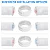5.1 Inch / 5.9 Inch Portable Air Conditioner Hose Connector, AC Exhaust Hose Extension Adapter with Clockwise and Counterclockwise Threads, Not Suitable for Connecting to AC Main Unit Air Outlet view 3