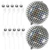 10 Disco Ball Straws and 2 Inflatable Disco Ball Balloons  Sparkly Party Decorations Bundle  Retro 70s 80s Themed Party Supplies for Bachelorette, Birthday - Party On Tap view 1