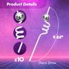 10 Disco Ball Straws and 2 Inflatable Disco Ball Balloons  Sparkly Party Decorations Bundle  Retro 70s 80s Themed Party Supplies for Bachelorette, Birthday - Party On Tap view 2