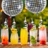 10 Disco Ball Straws and 2 Inflatable Disco Ball Balloons  Sparkly Party Decorations Bundle  Retro 70s 80s Themed Party Supplies for Bachelorette, Birthday - Party On Tap view 4