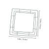 2pcs Square Iron Wreath Ring for DIY Festival Decor Display view 2