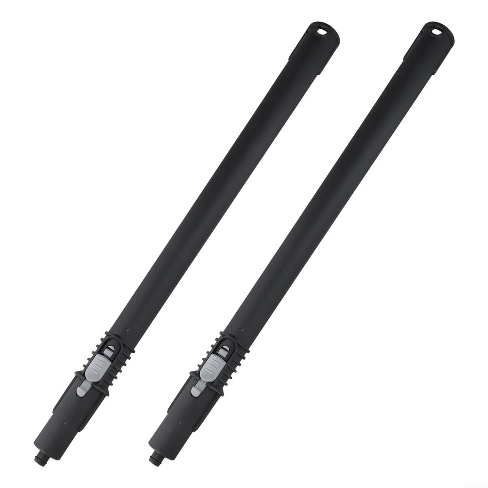 Steam Cleaner Extension Tube For Karcher 0.5M Extension Rod Black Grey Replacement Parts for Compatible For Karcher Steam Cleaners Accessory For Extended Cleaning Reach(2 PACK)