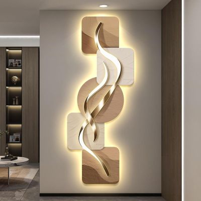 3D Wall Sculptures Art Decor, Decorative Painting with LED Light, Relief Wall Lamp Painting, Modern 3D Art Mural for Office Bedroom, Living Rooms(Beige 2,50 * 125cm/19.7 * 49.2in)