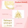 150-Pack Gold Glitter Birthday Cake Toppers, Double-Sided Acrylic Cake Decorations, Fun Cupcake Toppers view 3