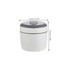 EKsma 1pc Insulated Lunch Container Double Layer Food Box with Tableware Microwavable for Students and Working Professionals Easy to Clean Portable Design view 2