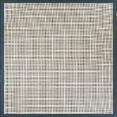 Rugs.com - Outdoor Border Rug 9' x 12' Navy Blue Washable Indoor/Outdoor Rug Easy-Clean Flatweave for Patios, Decks, and Porches