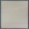 Rugs.com - Outdoor Border Rug 9' x 12' Navy Blue Washable Indoor/Outdoor Rug Easy-Clean Flatweave for Patios, Decks, and Porches view 1